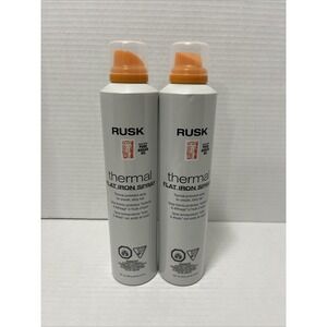 Rusk Argan Oil Thermal Flat Iron Spray For Smooth,Shiny Hair 8 OZ Each Lot Of 2